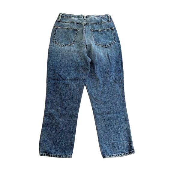 FRAME Denim Le Original Overlap Cropped Jeans in Jett - Picture 2 of 4